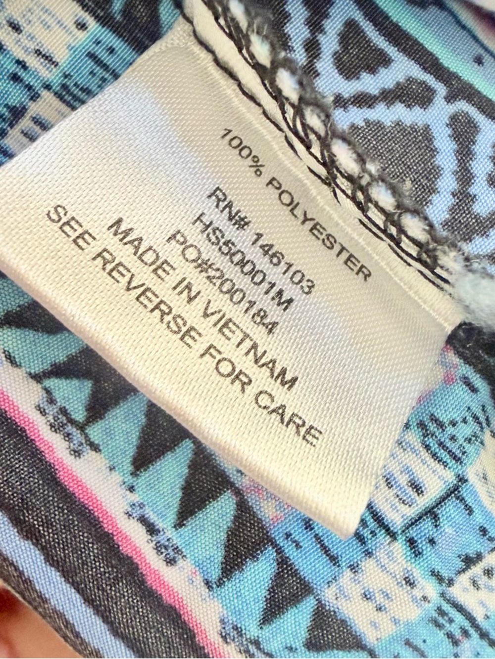 Hippie Rose Blue Striped Printed Tie-Waist Mini Dress with Pink Details - Picture 5 of 7